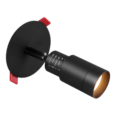 嵌入式调焦射灯开孔75MM55MM小角度3度8度餐饮茶室氛围灯聚光15度