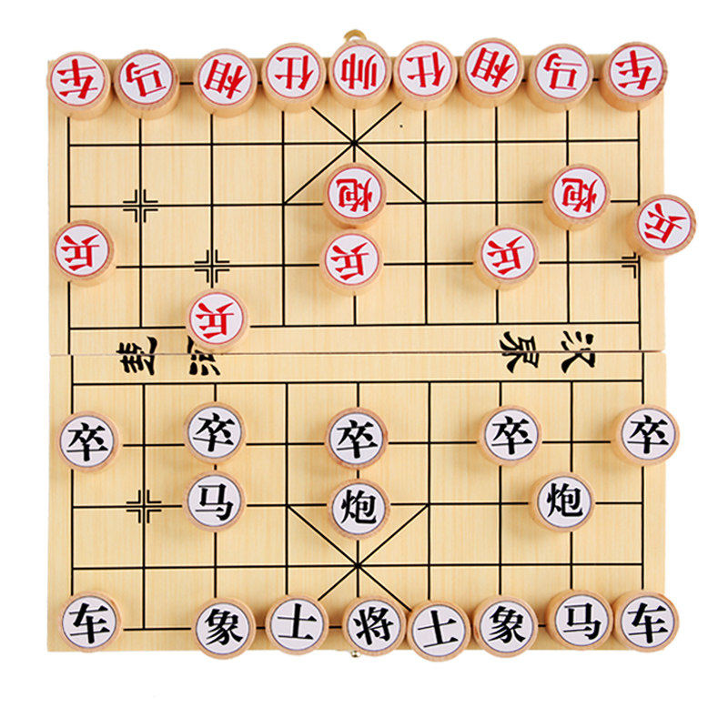 小学生专用木雕盘布互动中国象棋