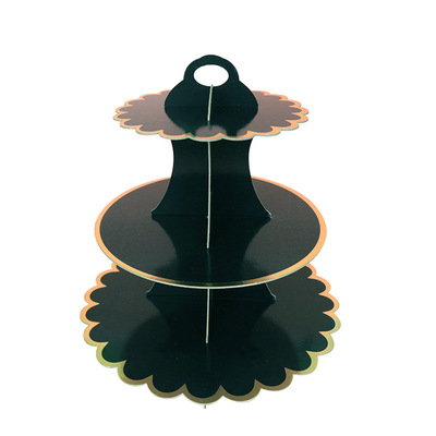 金色派对手工多层支架婚礼甜品台