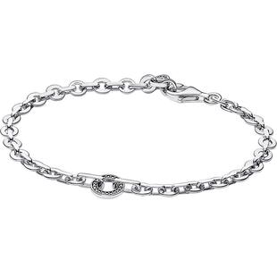 Pandora潘多拉Pavé密镶前卫环链手链新经典简约礼物