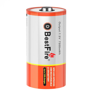 1号可充电电池燃气灶热水器专用一号LR20钟表D型1.5v通用USB充电