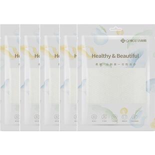 洁丽雅一次性浴巾干纯棉毛巾加厚大号旅行便携酒店家用浴巾5包装