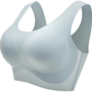 芒果杯|曼妮芬光面背心无痕无钢圈文胸女士舒适内衣软支撑胸罩