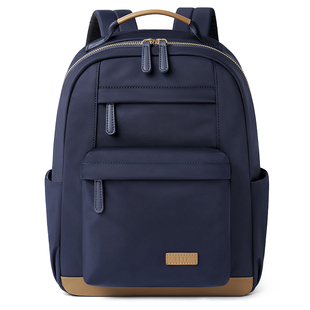 莱夫可可双肩包女士上班通勤大容量书包男轻便尼龙牛津布电脑背包