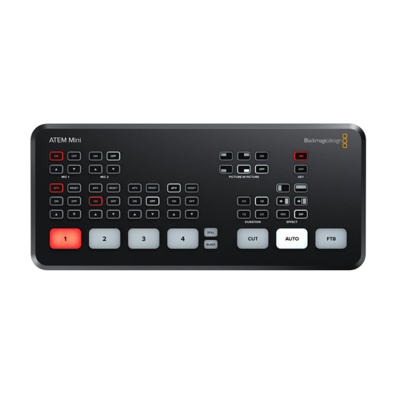 bmd atem mini pro导播切换台高清抖音直播4四通道8路extreme iso