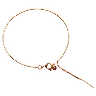 红书同款【小桃花手链】女14k包金极细软镯 有钱花手绳串珠子