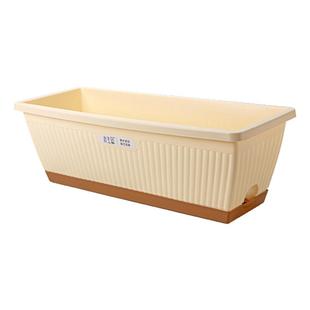 新款阳台种菜专用盆长方形塑料花盆草莓盆栽种葱长条种植箱家用