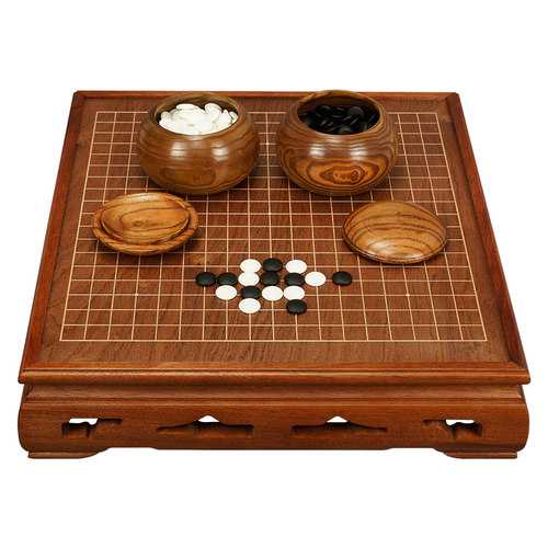 御撰围棋瀚远墩棋盘套装实木高档云子围棋子家用19路围棋木质棋桌