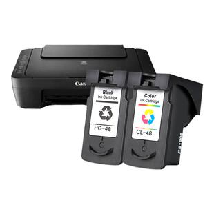 适用佳能E478墨盒可加墨PG-48黑色CL58彩色E408 E418 E488一体机E468 E4280打印机478连供墨水盒PIXMA才进911
