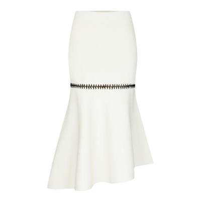 宝姿PORTSPURE女装百搭手工缝线清新设计感半身裙