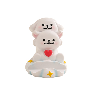 小狗手机支架可爱创意办公室工位好物桌面装饰摆件治愈生日小礼物