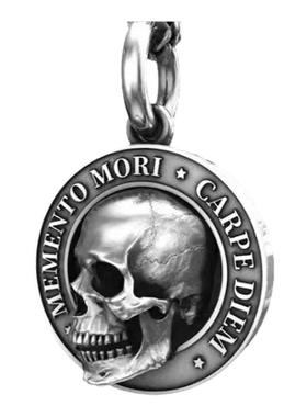 欧美跨境复古男女吊坠骷髅头项链个性创意吊牌厂家