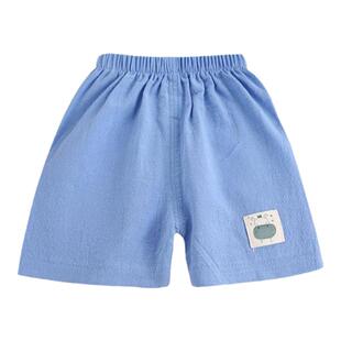 儿童夏季棉麻短裤韩版休闲裤薄款裤子男女中小童裤子婴幼儿单条裤