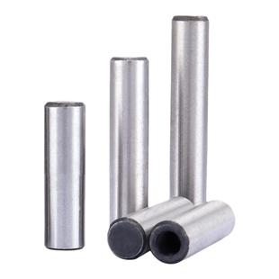 高强度45号钢淬火GB120带孔定位销直销固定销子内螺纹圆柱销钉