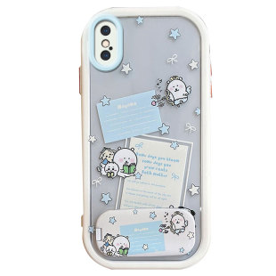 适用于苹果x手机壳xsmax透明xs可爱xr支架iphone8x带镜子10xmax新款女rx全包iponex叉s防摔xsm ix iphonexmax