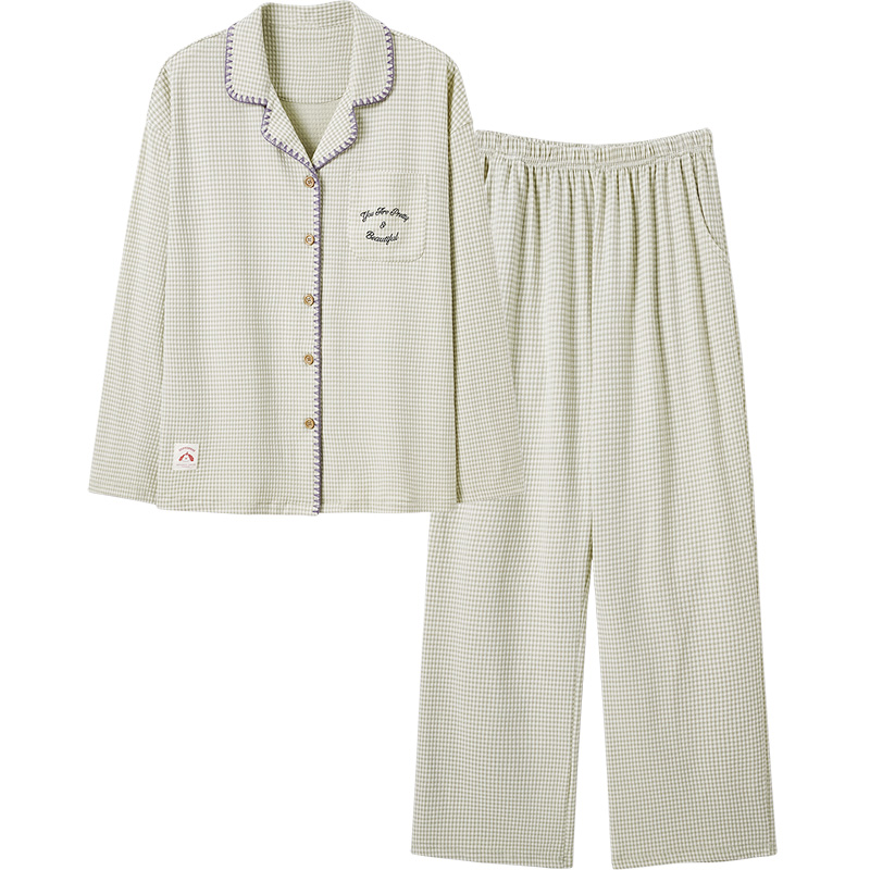 思莉太太睡衣女春秋2025新款长袖小众设计感时尚洋气可外穿家居服