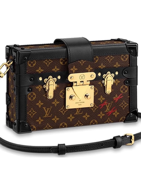 9.9新Louis Vuitton/路易威登PETITE MALLE方盒子包女中号手提包