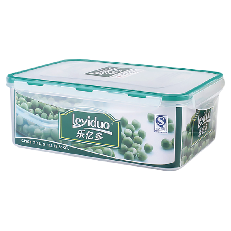 乐亿多微波密封保鲜盒2.7L
