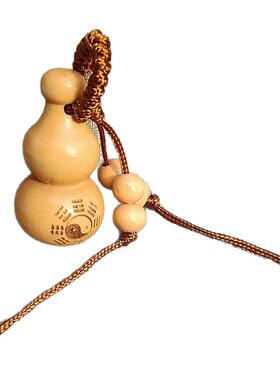 时来运转小葫芦桃木小巧装饰品