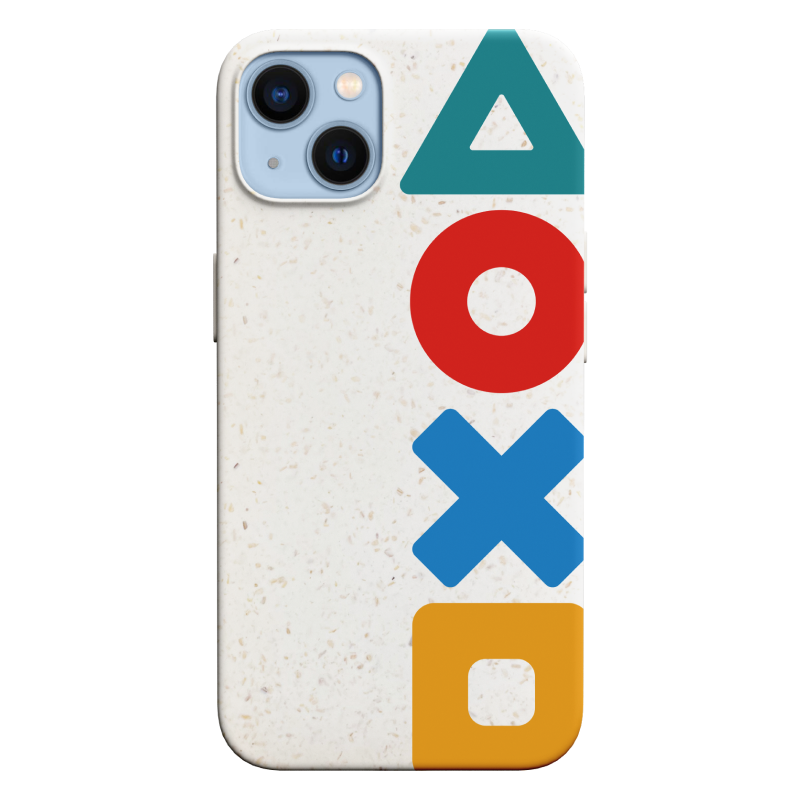 简约iPhone苹果手机壳可降解环保壳Playstation游戏手柄按键图标