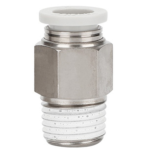 原装亚德客气动6mm外螺纹气管PC8-02直通8mm软管外丝快插快速接头