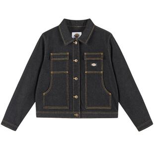 【曾可妮同款】Dickies帝酷适25秋冬女士工装牛仔夹克外套多口袋