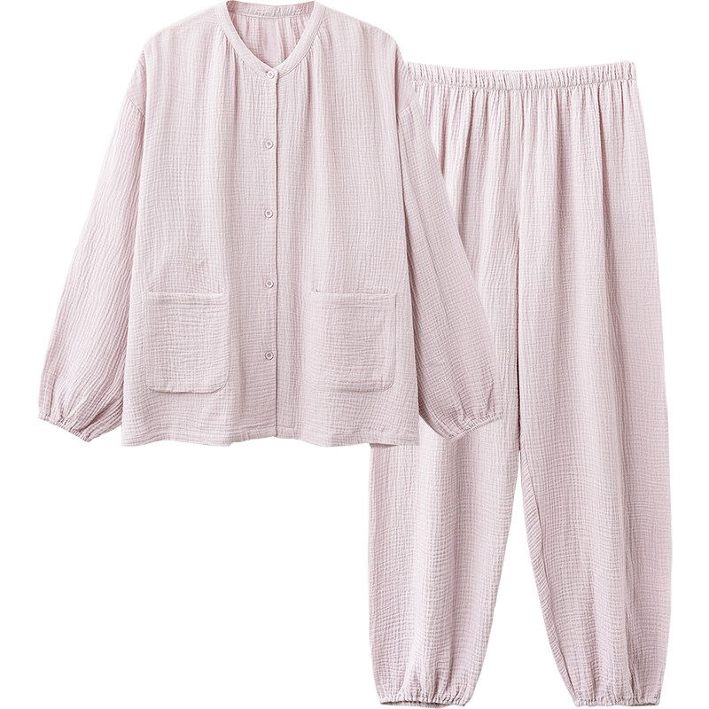 思莉睡衣女纯棉布料100全棉纱布