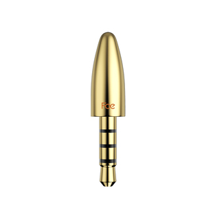 FCE手机内录子弹头录屏录音 直播传音声音转录 耳机转接头金色