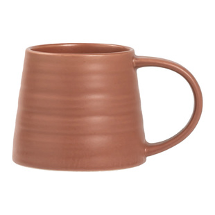 YE HOME 设计感陶瓷大容量马克杯纹理宽口杯家用水杯咖啡杯牛奶杯