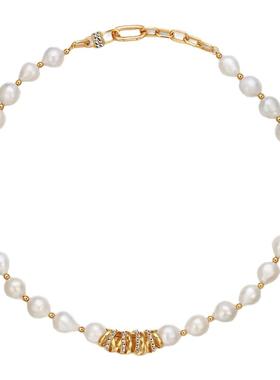 【明星同款】MGS/曼古银流金925银首饰珍珠项链女精致气质女款