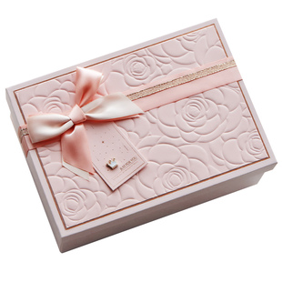 礼品盒化妆品礼盒空盒粉色高级感伴手礼盒包装盒子精美生日礼物盒