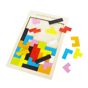 俄罗斯方块拼图积木3到6岁思维教具七巧板幼儿园专用儿童益智玩具