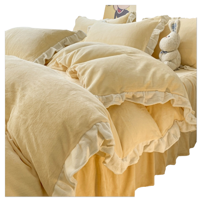 馨黔丽莎公主风床裙款双面绒