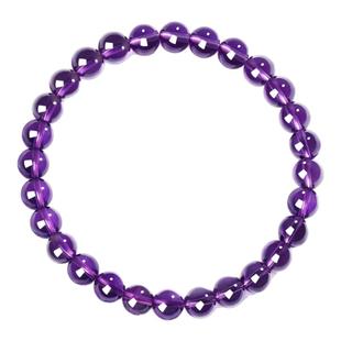 天然天然乌拉圭熏衣草紫水晶手串珠女九紫离火手链送女友七夕礼物