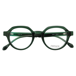 日本MATSUDA松田眼镜框男款复古黑框全框时尚商务板材眼镜架M1032