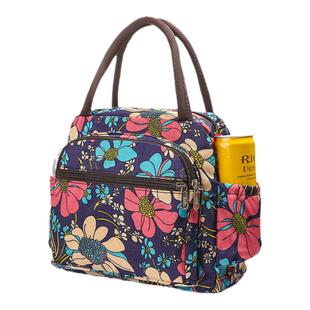 加厚防水多口袋牛津帆布手提便当包妈妈包小布包女包饭盒袋上班包