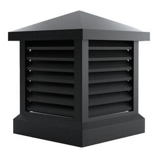 欧芬琦铝合金别墅屋顶烟囱帽方形烟道通风排烟排气防雨百叶防风帽