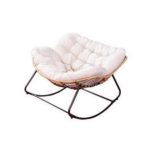 休闲摇摇椅藤编网红椅客厅轻奢阳台家用大人儿童躺椅懒人沙发椅子