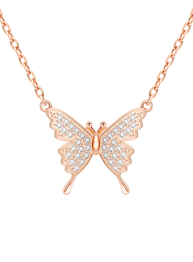 terra蝴蝶项链轻奢925小众设计感