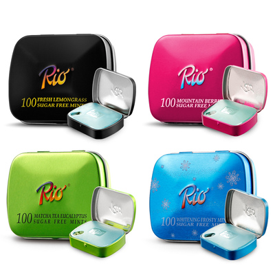 rio强劲清凉无糖薄荷糖6盒