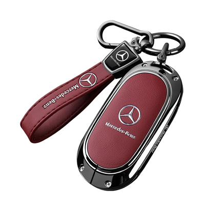 【高档中国红】奔驰专用钥匙套