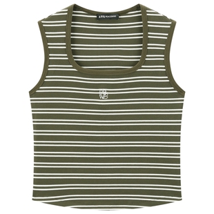 【商场同款】太平鸟25秋季新款马蹄领撞色条纹吊带背心A1CQF3134