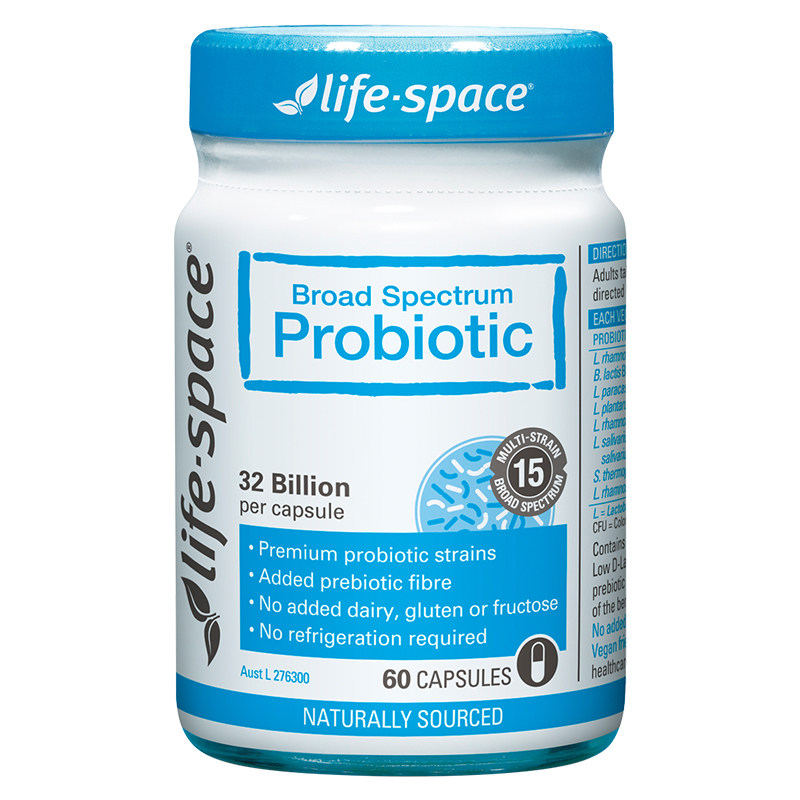 澳洲Life Space成人益生菌胶囊60粒肠道免疫力广谱益生元调理肠胃