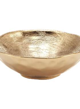 金色陶瓷样板房装饰品摆件牛排盘
