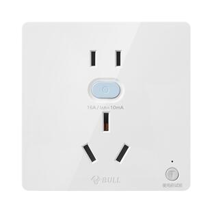 公牛带防漏电保护器的插座空调16安专用16a电热水器86型开关面板