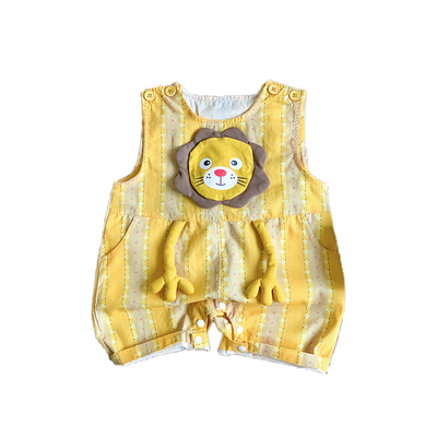 新生婴儿夏季薄衣服超萌可爱男宝宝连体衣夏装小月龄背心哈衣爬服