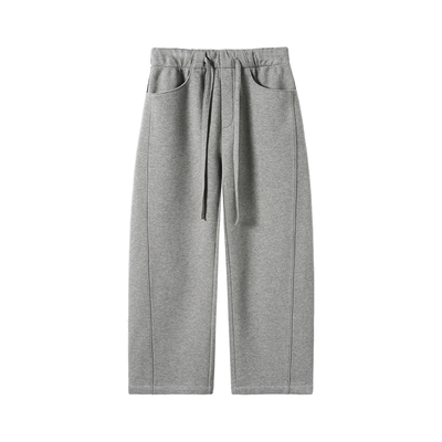 NYHSUGOO/南乙重磅420克双层毛圈微弯刀立体裤型151391男士卫裤