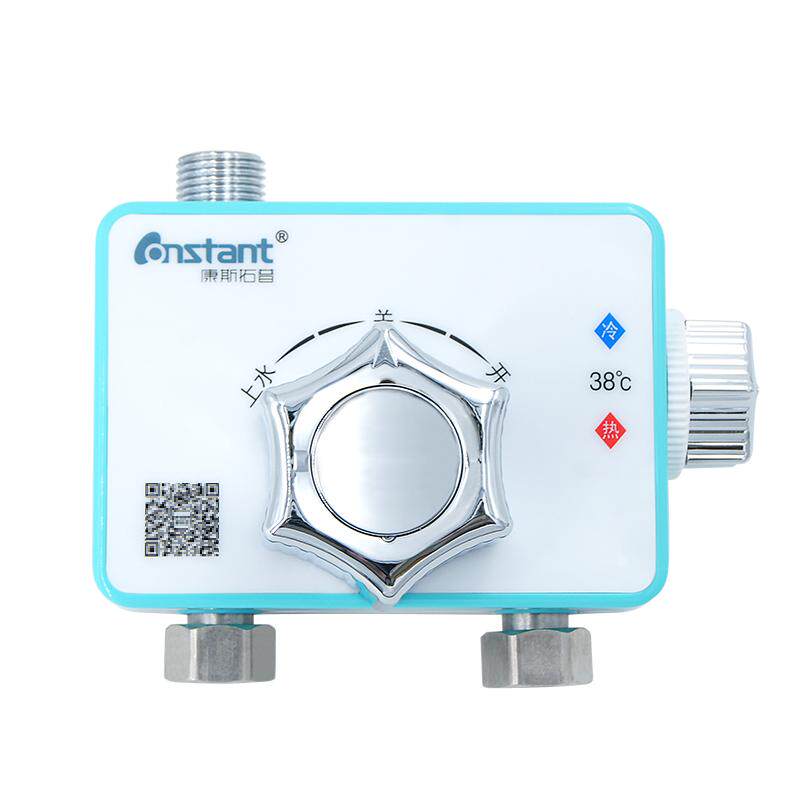 新款康斯拓普可拆洗恒温阀太阳能热水器淋浴龙头明装冷热混水阀门
