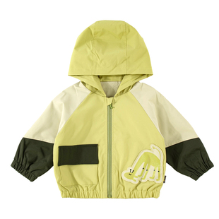 童泰春秋款外套连帽上衣2026新款宝宝卡通休闲洋气百搭防风冲锋衣