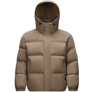 森马羽绒服男防水防风2025冬季新款时尚简约加厚正肩短款外套情侣